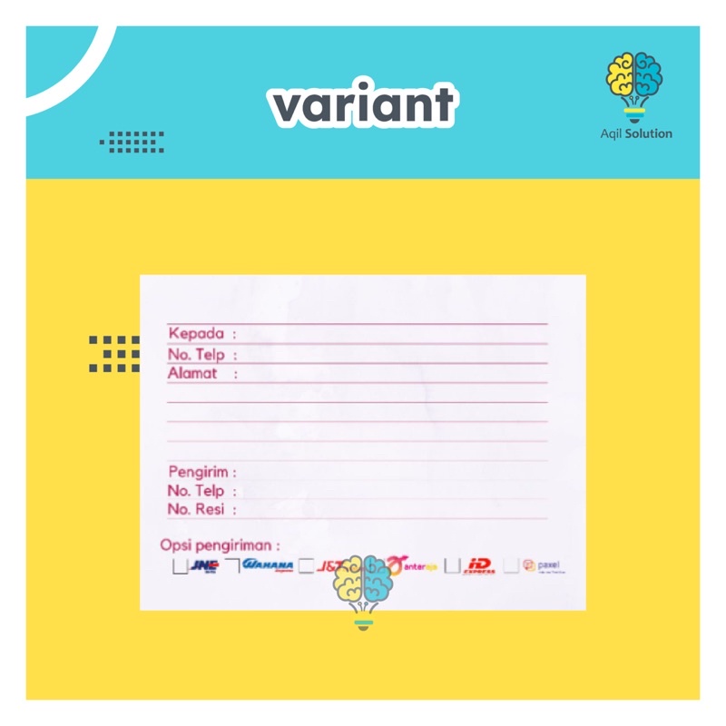 (50pcs) Stiker Pengiriman Olshop Ready stok dan custom