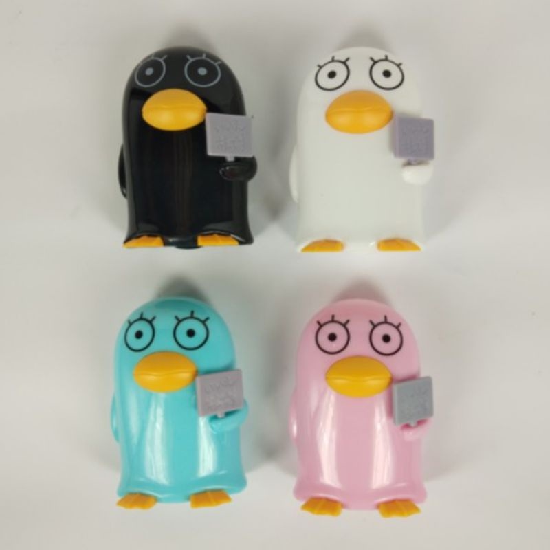 Kotak Penyimpanan Softlens Motif Penguin / Travel Kit Box Penguin / Tempat Softlens Penguin / Case Softlens Karakter / Lenscase Penguin