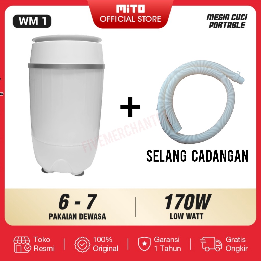 Mesin Cuci Mito WM 1 Kapasitas 3,5 kg Mesin Cuci Mini Mito Washing Machine Mito WM 1