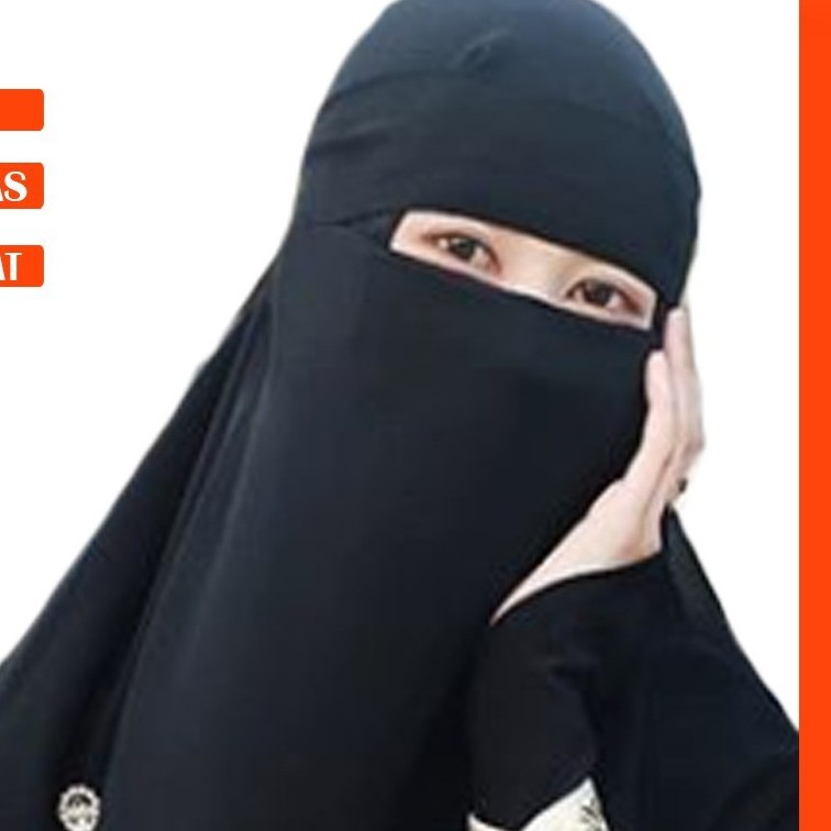 [BRAND HUSNA HIJAB] NIQOB BANDANA 2 LAYER / Cadar Bandana Polos 2 Layer / Bandana 2 Layer