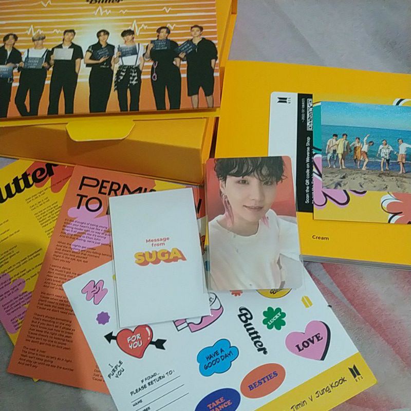 ALBUM BUTTER CREAM VER. UNSEALED SUGA SET (booked)