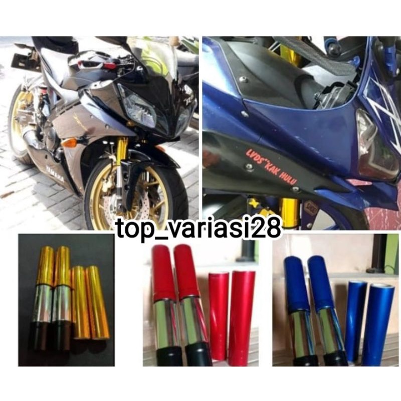 Cover shock Yamaha R15 v2 model atas bawah
