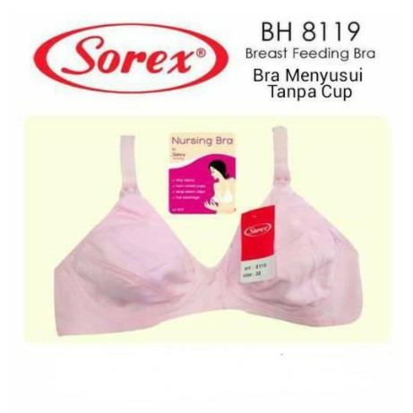 SOREX BH Bra Menyusui / Nursing Bra 8119 tanpa kawat Wanita Ibu Hamil