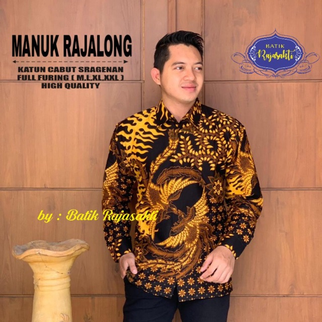 Batik Pria RAJALONG Katun Halus Full Furing Termurah