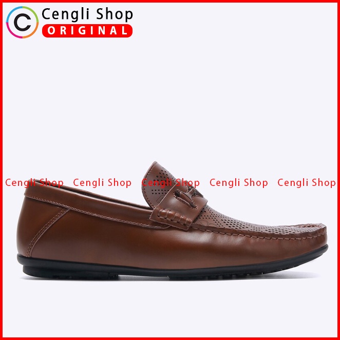 SEPATU PANSUS EVERBEST PRIA ORIGINAL LOAFER KULIT BRANDED COKLAT EM72