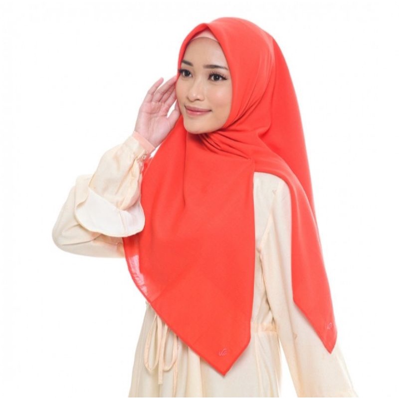 Kerudung Segi Empat Polos Zahira nk Asahy Rabbani Ori