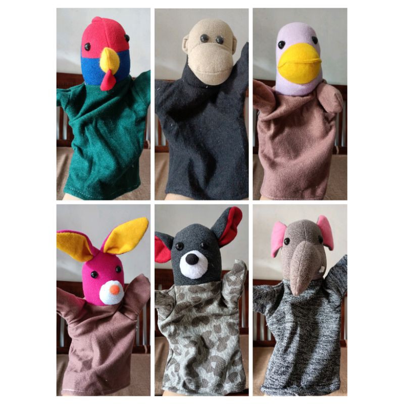 Boneka Tangan Binatang/Hewan Edukasi Mendongeng