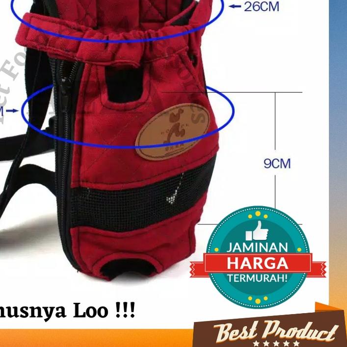 ۩ Gendongan kucing anjing depan kualitas premium / tas kucing gendongan depan belakang murah ukuran 