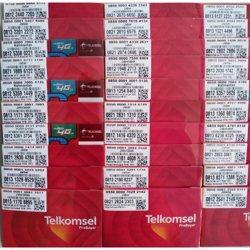 Kartu Perdana Simpati Acak Tengah Kondisi segel Fresh