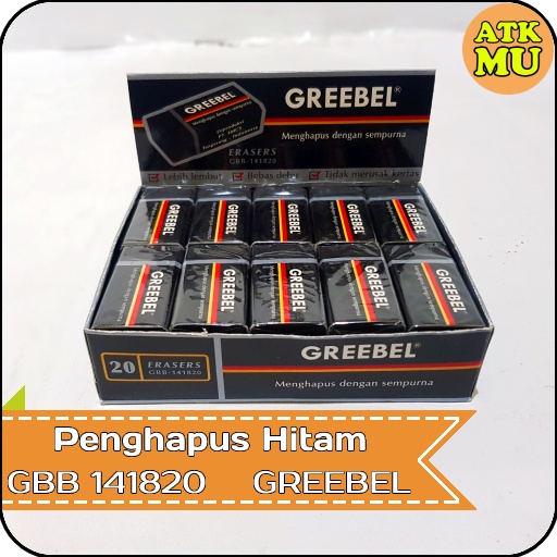 

Eraser Penghapus Hitam Besar GREEBEL GBB 141820 (Pcs)