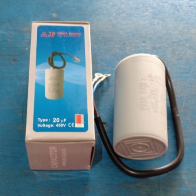 Kapasitor Kabel 20mf 20uF 20 mf uF JP model tabung bulat 12