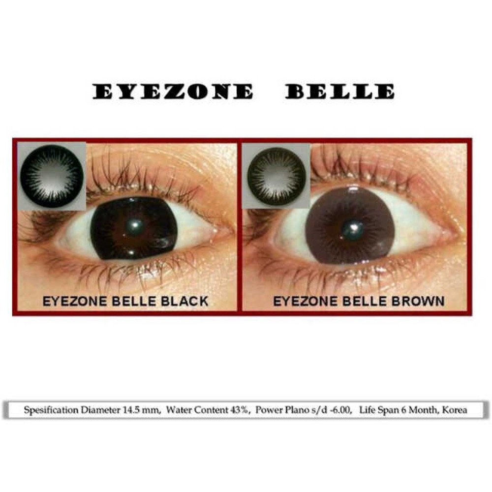 SOFTLENS EYEZONE BELLE EYES BLACK / CHOCO  NORMAL