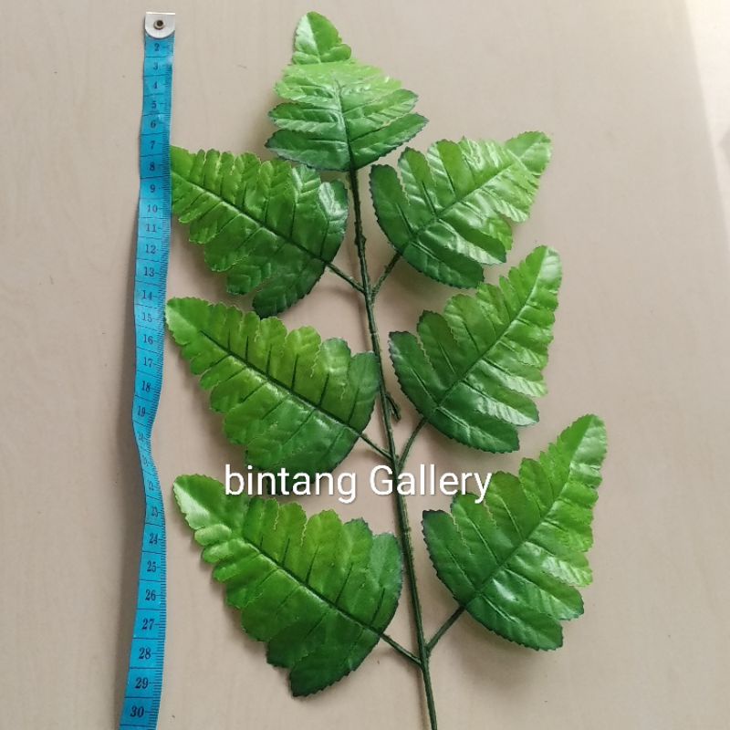 Daun Pakis &amp; Daun Monstera 7 Daun / Daun pakis kain