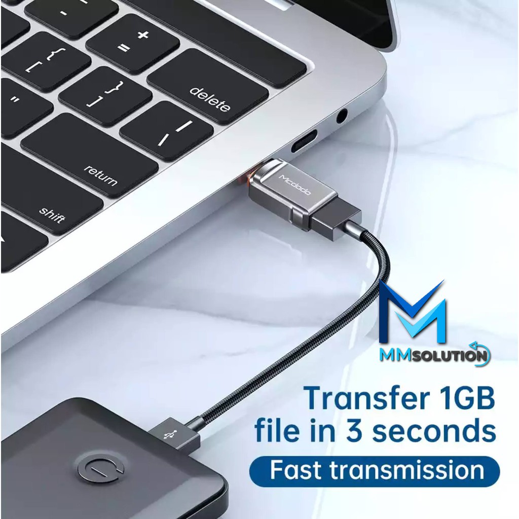 MCDODO Adapter Converter OTG USB 3.0 to Type C Samsung Macbook DATA TRANSMISSION MCDODO OT-8730