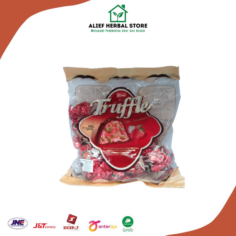 

Elvan Truffle Turkey Coklat Rasa Strawberry| Elvan Truffle Coklat Turkey 400gr