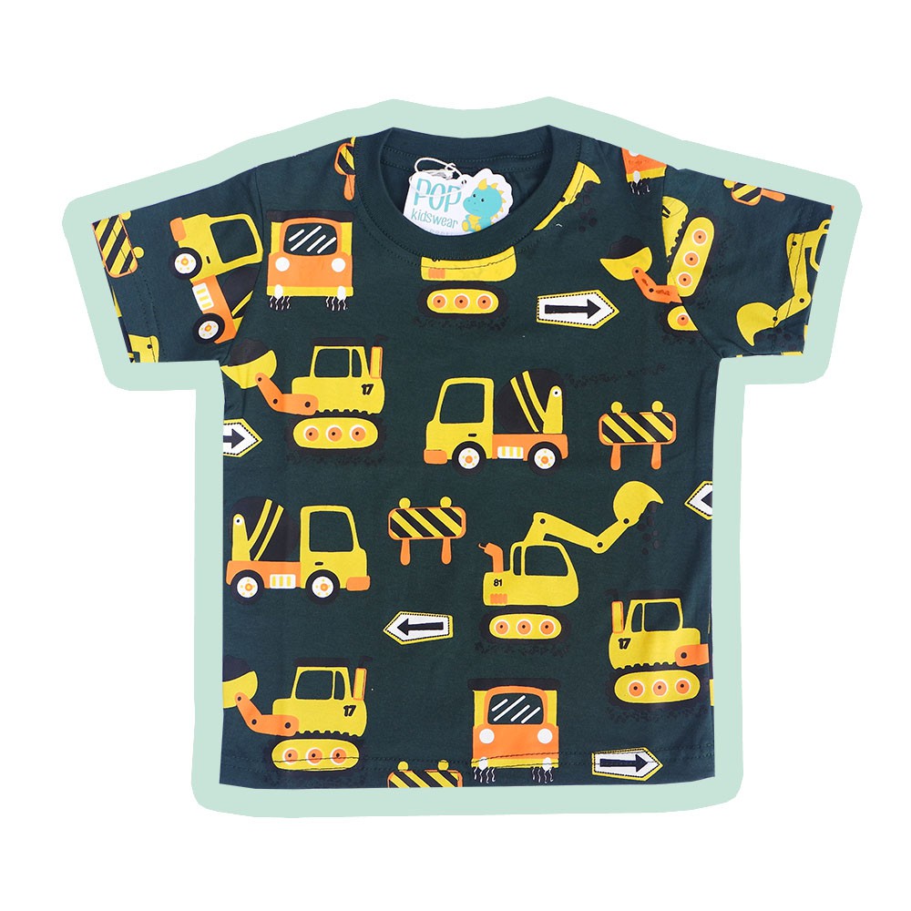 Pop Kidswear Tractor Tee Kids Kaos  Anak  Gambar Traktor 