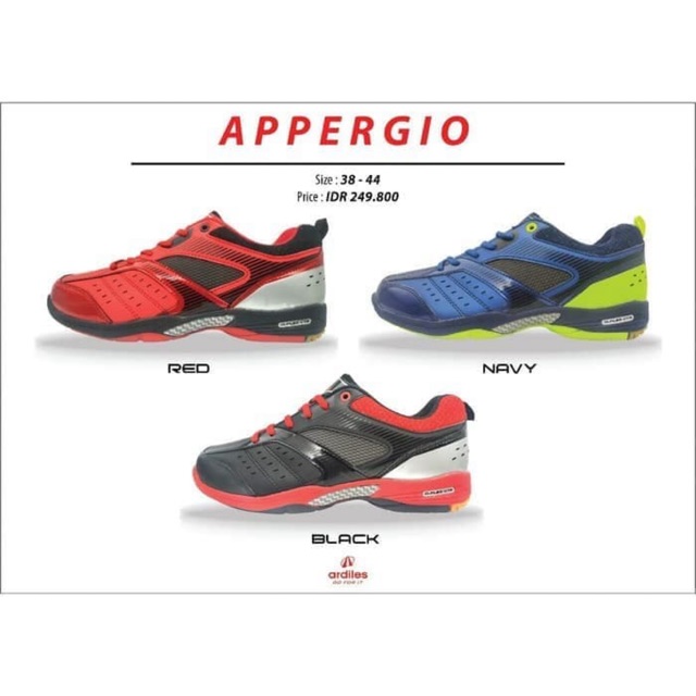 SEPATU BADMINTON APPERGIO ARDILES 100% ORI