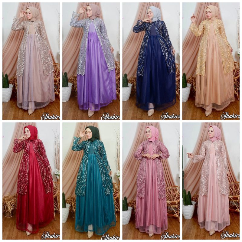 kebaya outer pelangi jaya / kebaya muslim / gamis rompi / Real pict kebaya outer /kebaya pesta / keb