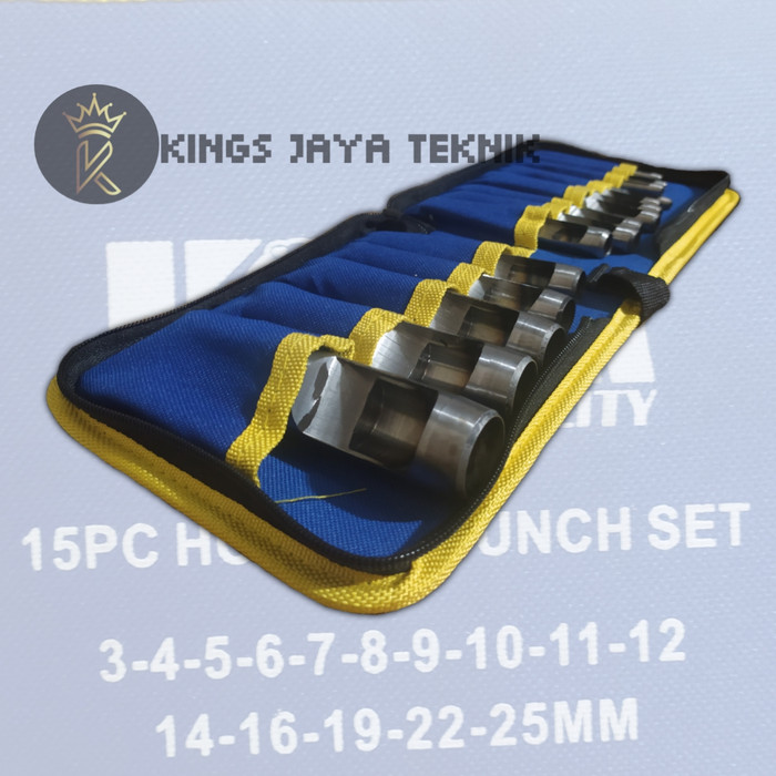 

HOLLOW PUNCH SET 15 PCS PEMBOLONG
