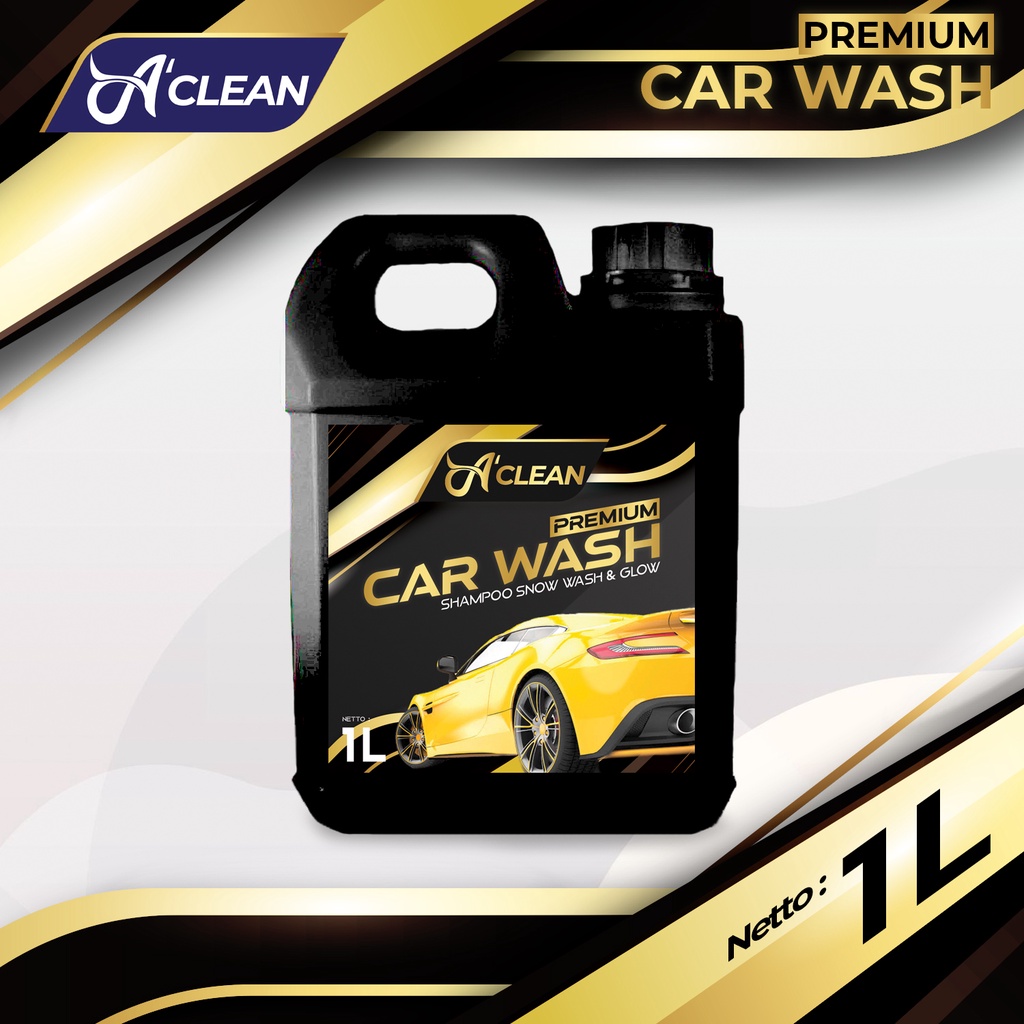 Shampoo PREMIUM Sabun Cuci Mobil &amp; Motor 1L / Car Wash / Wash &amp; Wax Konsentrat / A Clean / Snow Wash