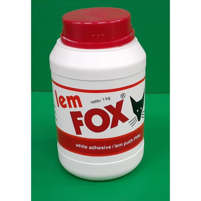 

LEM FOX 1 kg | LEM PUTIH PVAC FOX | LEM KAYU | ADHESIVE | PEREKAT