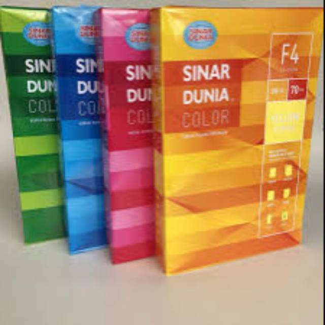 

Kertas Warna Sinar Dunia F4 70gr