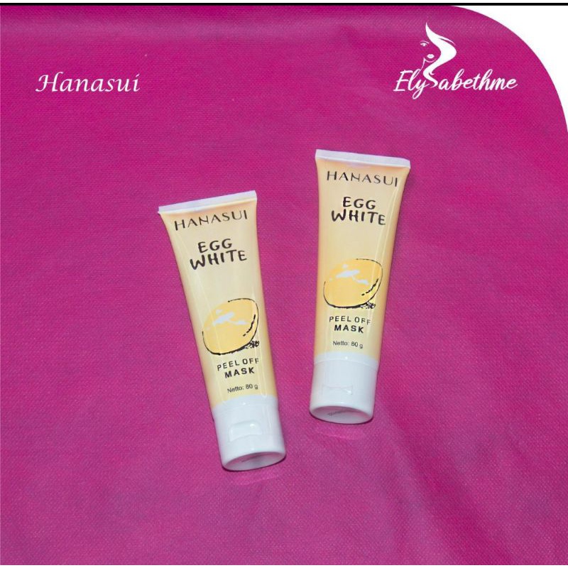 ✿ELYSABETHME✿ ⓗⓐⓝⓐⓢⓤⓘ Masker egg hanasui telur telor wajah peel off angkat sel kulit mati dan komedo white black head