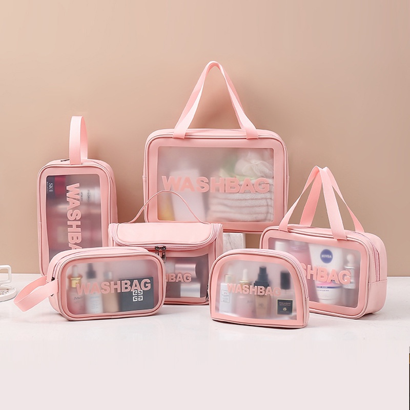 GO! WK664 Tas Kosmetik Transparant washbag Pouch Travel Make Up Bag Organizer Waterproof cosmetik