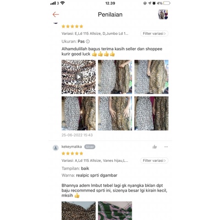 DRESS Jumbo DASTER MANOHARA LD 110, LD 120 BIGSIZE BALI LEOPARD