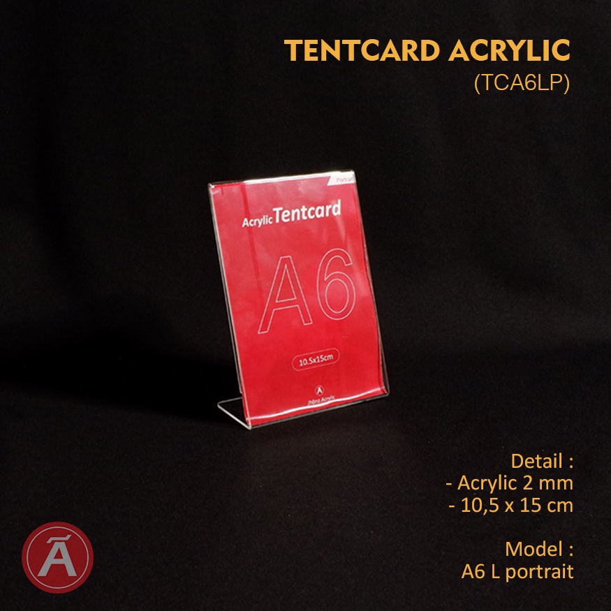 

Acrylic Tentcard TCA6LP - Tempat Menu Akrilik