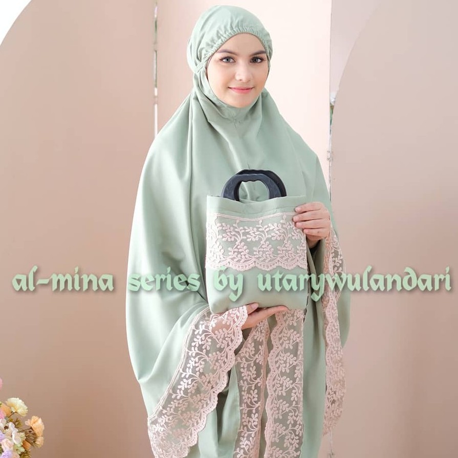 Mukena dewasa katun polos Al-MINASERIES