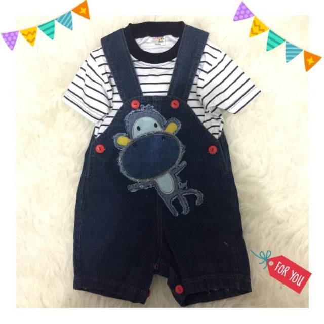Denim overall bayi | baju bayi jumper denim | jeans bayi overall