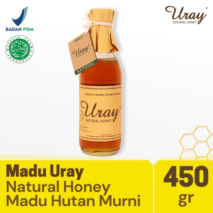 

(BISA COD) Madu Uray Natural Honey 450gr - Madu Murni - Madu Hutan Asli