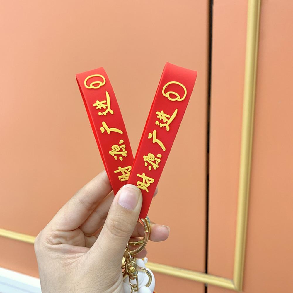 Lanfy Kelinci Gantungan Kunci Pria Wanita Gantungan Kunci Mobil Ransel Liontin Kunci Gesper Kelinci Hadiah Tahun Key Lanyard
