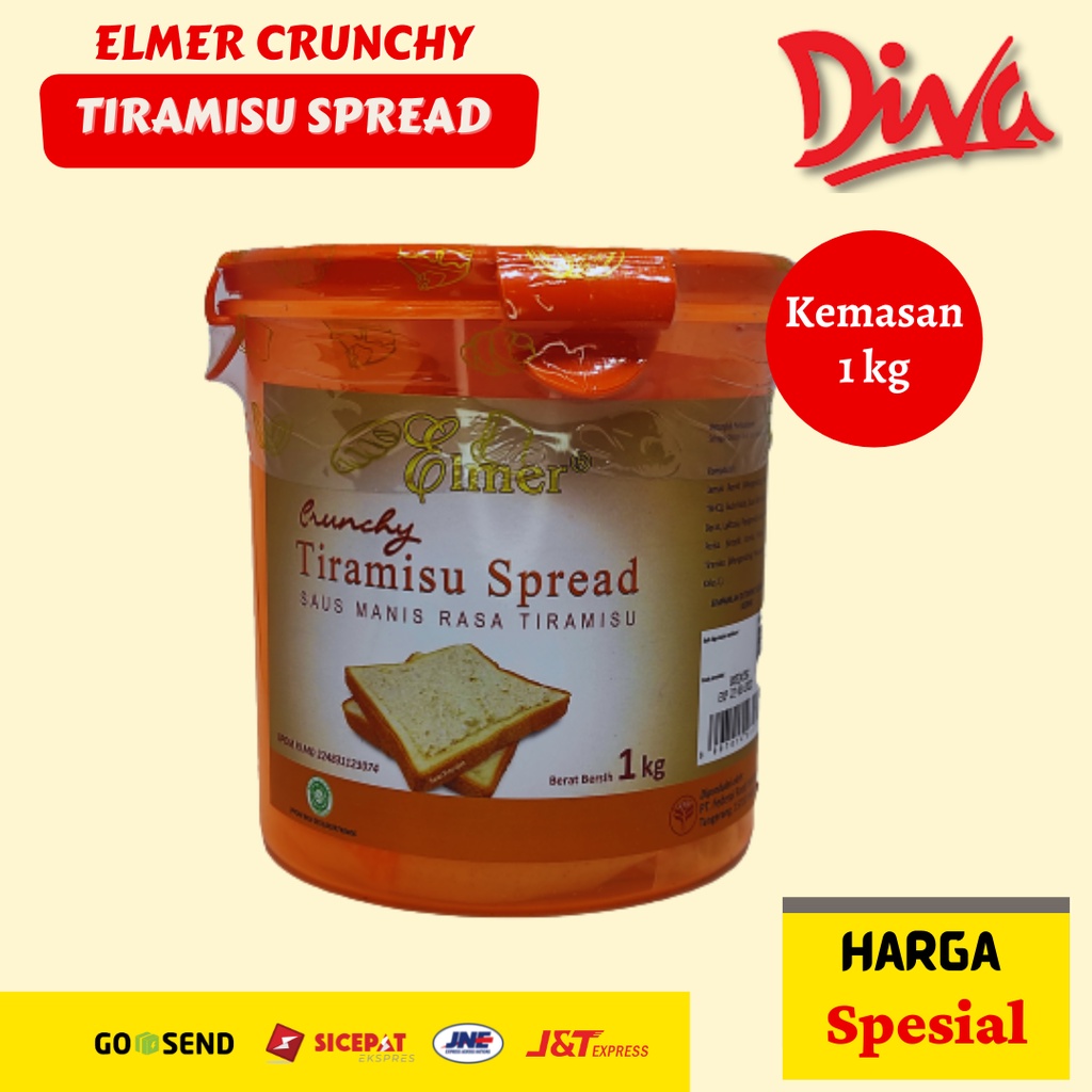 

[1kg] Elmer Crunchy Tiramisu Spread - Olesan Tiramisu