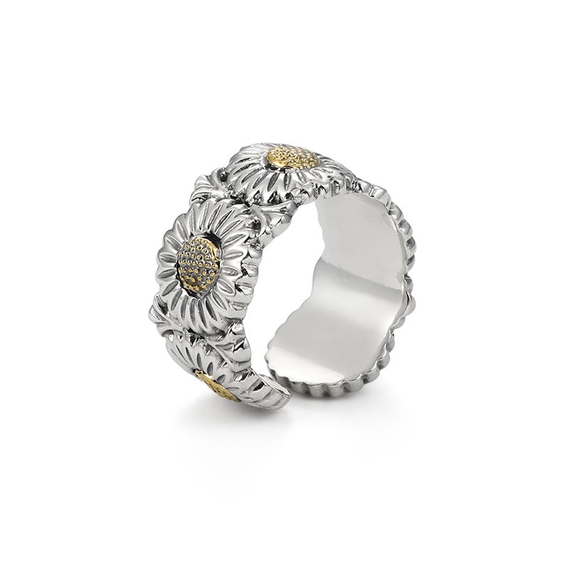 Cincin Bentuk Bunga Daisy Gaya Korea