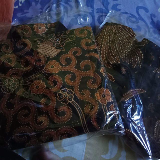 Couple Batik Sarimbit Atasan Batik Wanita Blus Sogan Cempaka