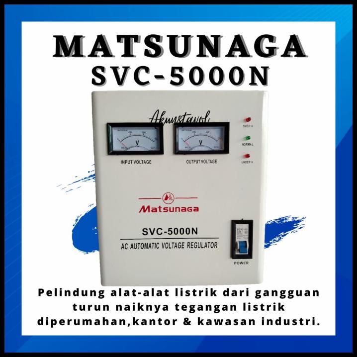 Stavolt Matsunaga Svc-5000N - Stabilizer Listrik Matsunaga 5000 Watt