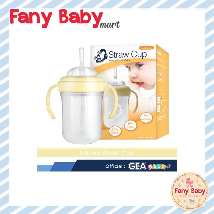 PUTTI ATTI SILICONE BABY STRAW CUP 200ML