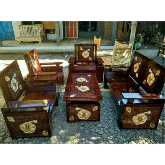 Kursi tamu kayu jati kursi tamu ukir kayu jati kursi tamu finishing