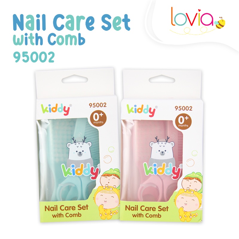 Kiddy Manicure Set 5 In 1 Dengan Sikat / Nail Care Set / Perlengkapan Manikur Bayi / 95002