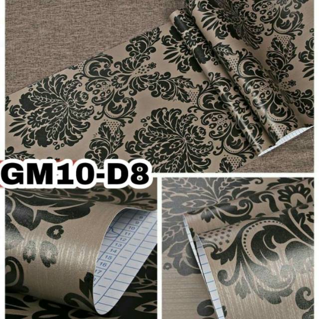 Motif Batik Hitam Coklat Wallpaper Sticker Dinding 10 Meter Gm10 D8 Termurah Terlaris Terbagus Shopee Indonesia