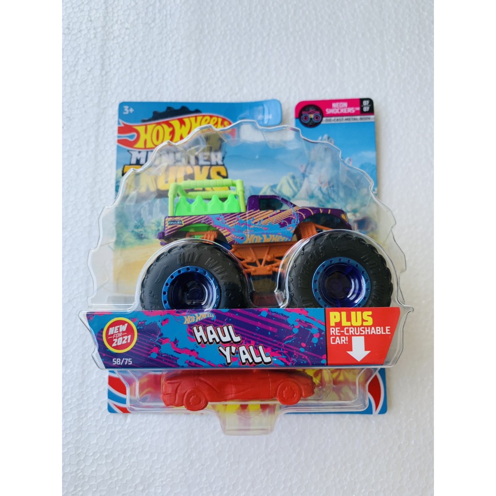 HOT WHEELS HOTWHEELS MONSTER TRUCKS TRUCK HAUL Y ALL DIECAST MOBIL HOTWILS HOTWEEL TRUK MURAH LANGKA