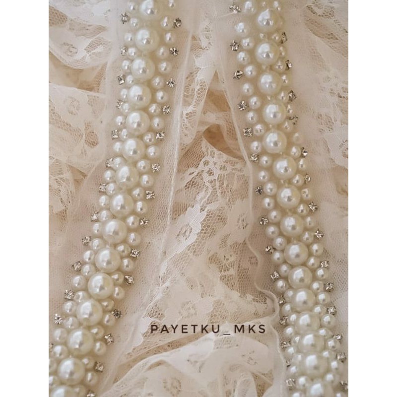 MUTIARA,DIAMOND,PAYET RANGKAI MUTIARA,PAYET MUTIARA KOMBINASI