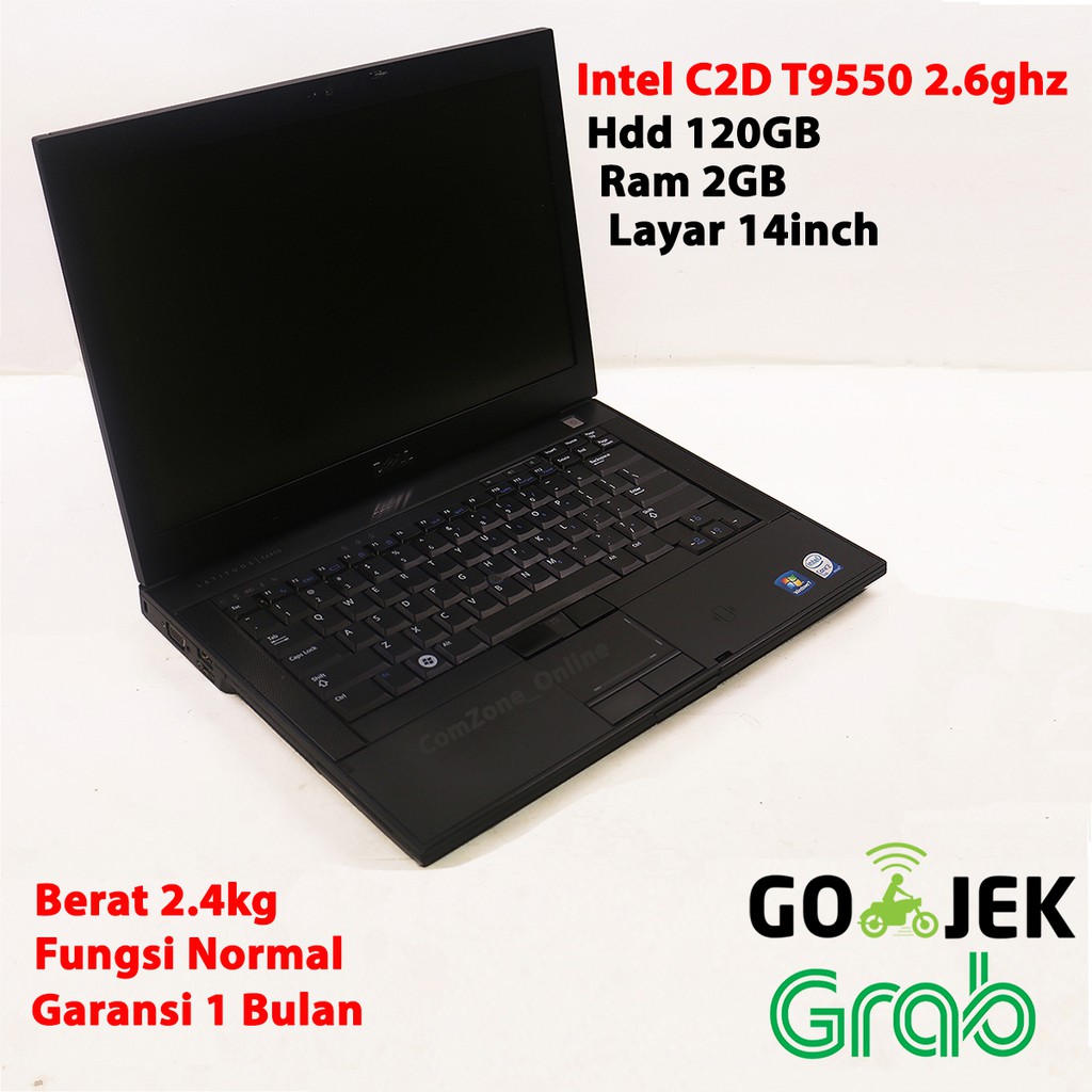 Laptop Notebook mulus second Bekas Dell E6400 C2D Core 2 Duo T9550 14 inch Ram 2Gb Hdd 120Gb NB358