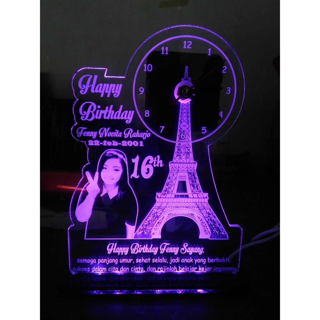  lampu  hias akrilik  kado ulang tahun Shopee Indonesia