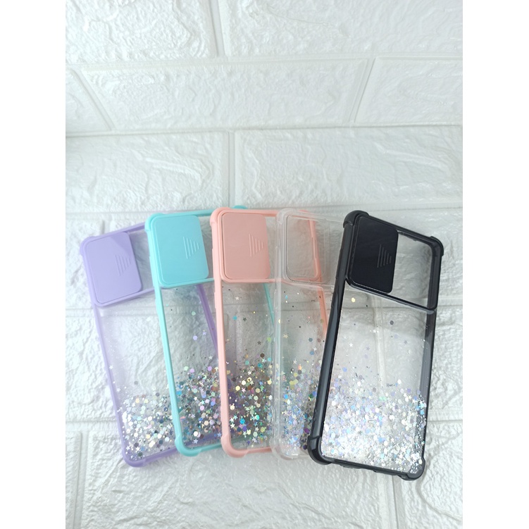 Samsung A02S/A10S/M10S/A20S/A21S GLITTER CASE SLIDE KAMERA PROTECTION/Anti Crack