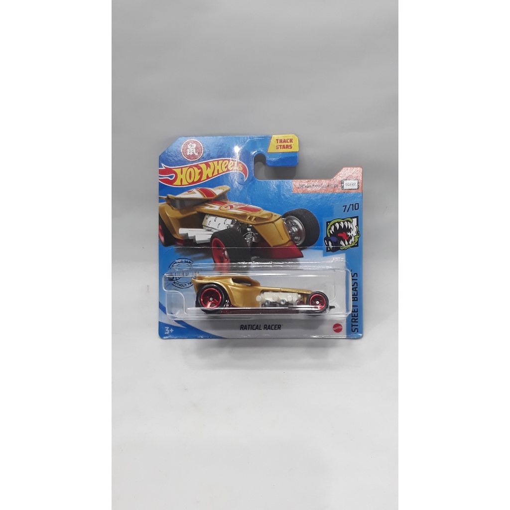 Hotwheels hot short card ratical racer