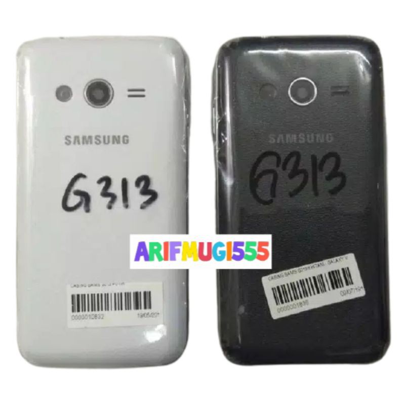 CASING KESING CESING HOUSING FULSET FRAME BEZEL BAZZEL BACKDOOR SAMSUNG GALAXY V G313 G313H ORIGINAL