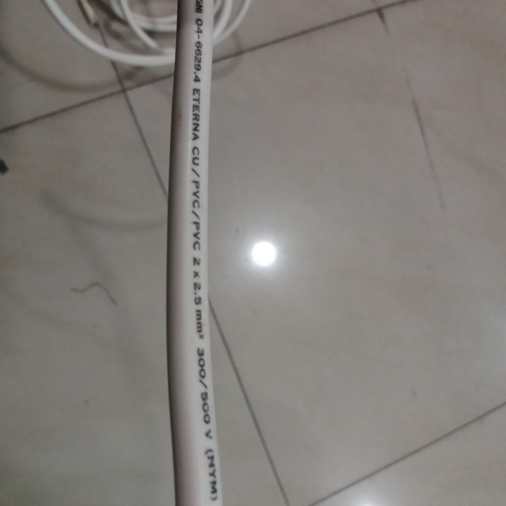 Kabel ETERNA NYM 2X2.5 (Meteran/ Potongan)